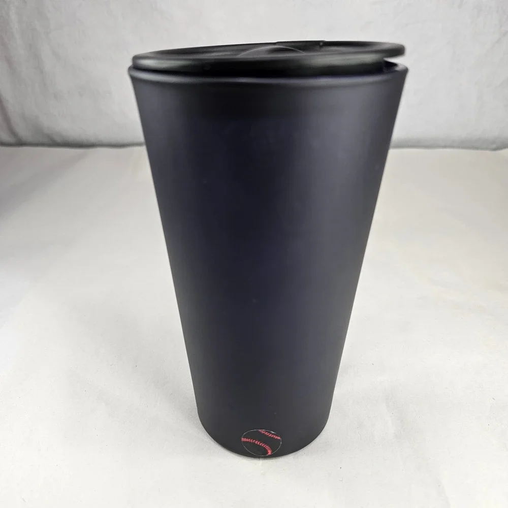 New York Yankees Matte Black Travel Tumbler‎ Cup with Lid Boelter MLB Licensed